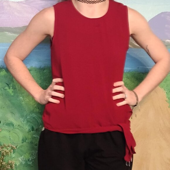 Japna Women’s Sleeveless Blouse Size Small Wine-Colored - Picture 1 of 5